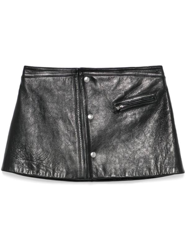 leather miniskirt