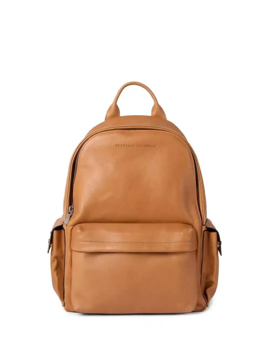 leather travel backpack