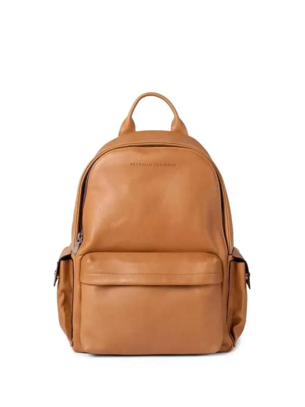 leather travel backpack