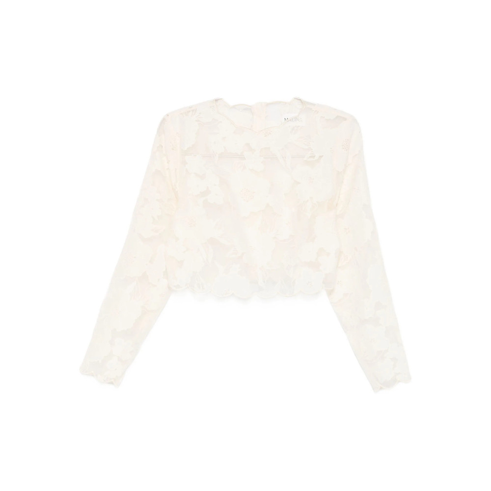 Malina Floral Scalloped Top