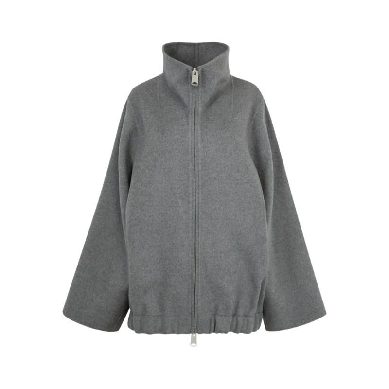 Khaite Garret High-neck Zip-front Jacket