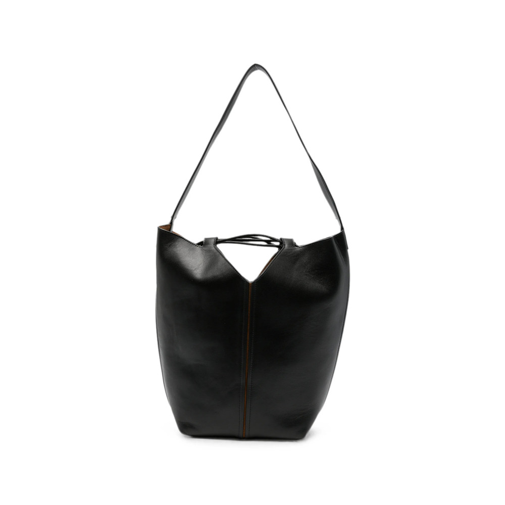 Hereu Riba Leather Bucket Bag
