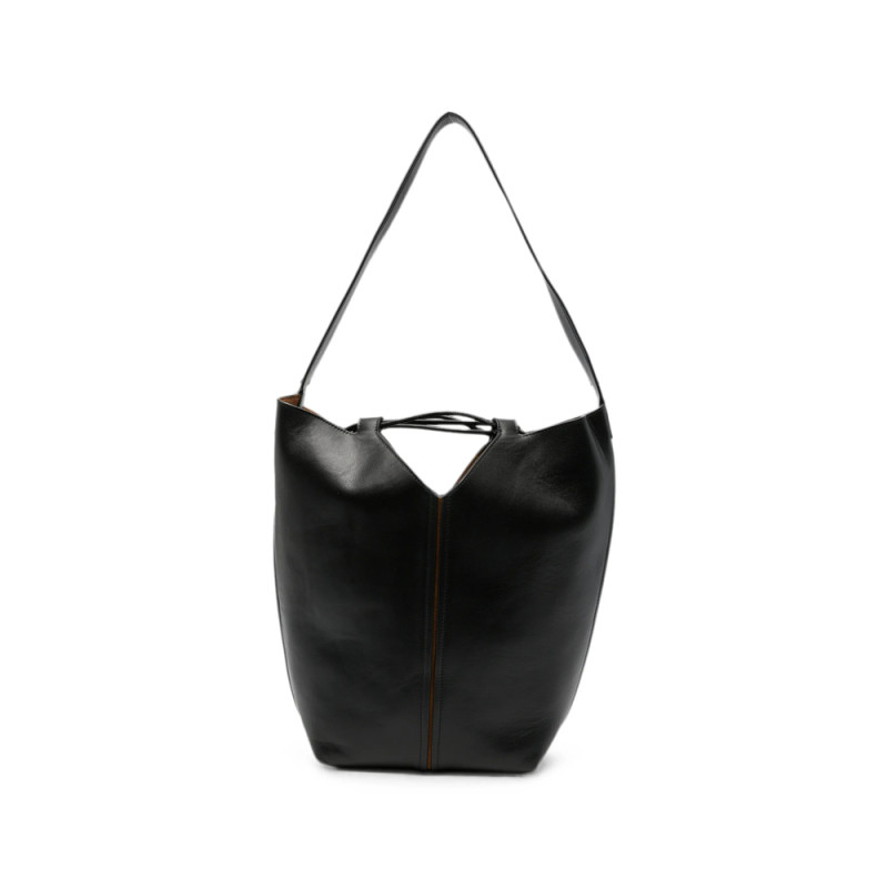 Hereu Riba Leather Bucket Bag