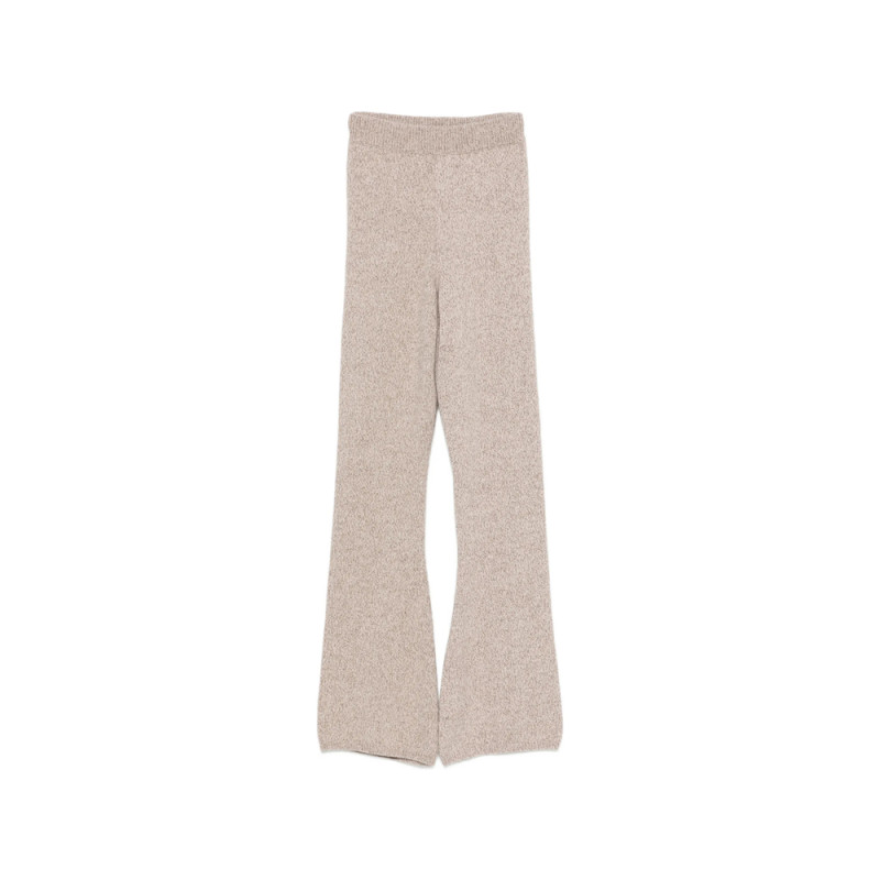 Ely Ely Marl-knit Flared Trousers