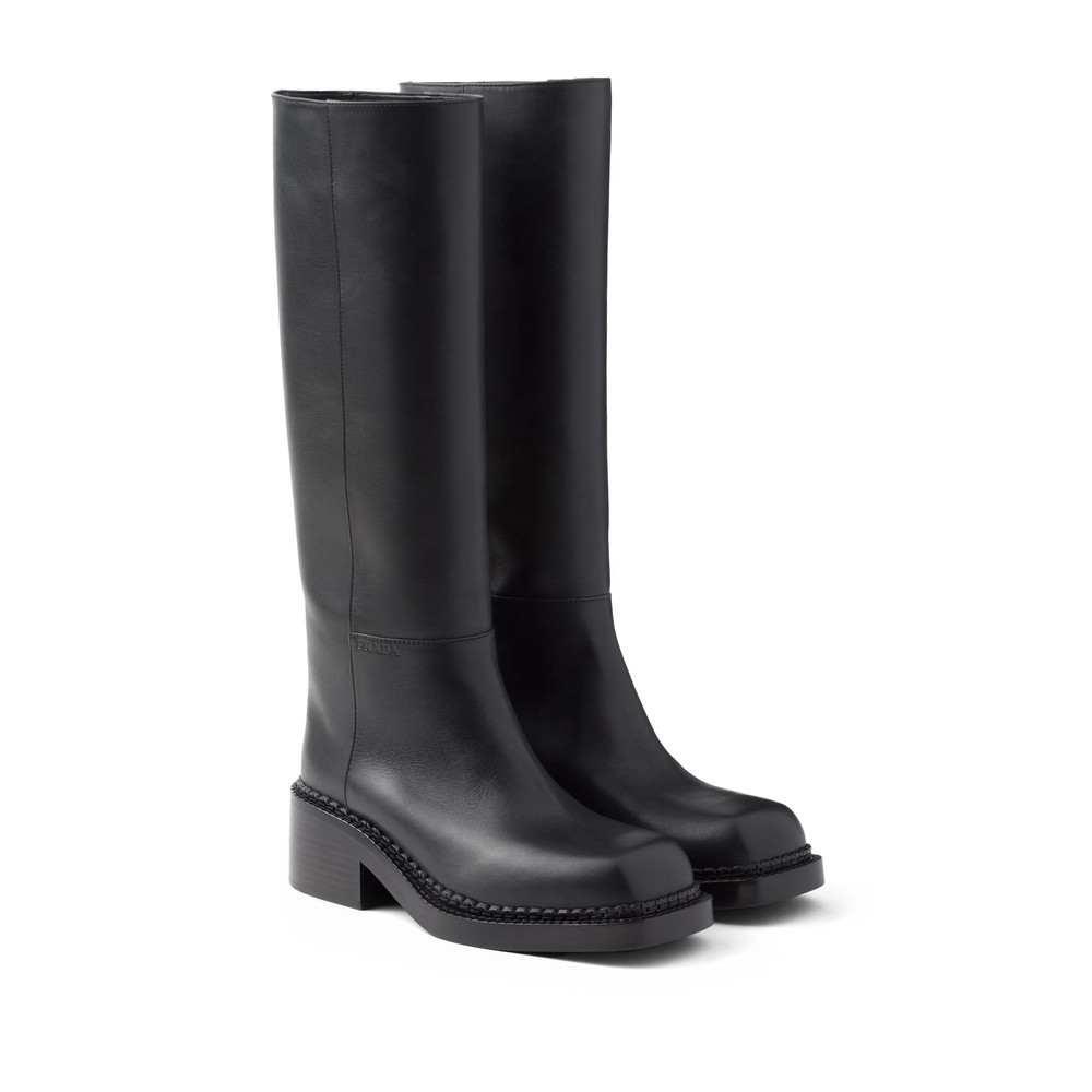 Prada Knee-high 55mm Leather Boots