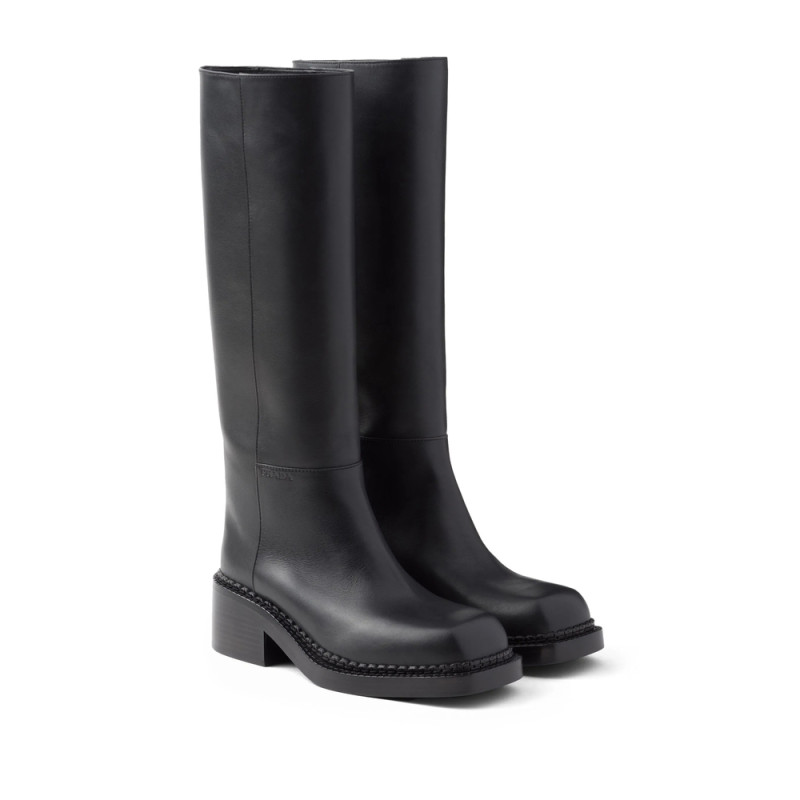 Prada Knee-high 55mm Leather Boots