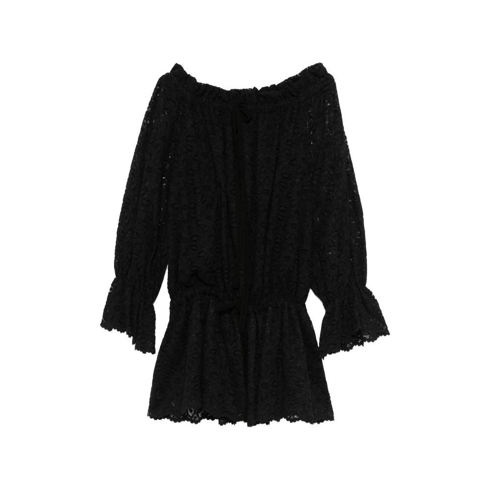 Les Filles D'eva Ruffled Lace Mini Dress