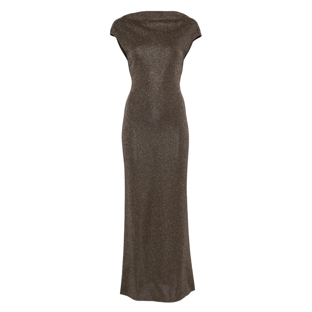 Max Mara Pianoforte Lurex-detail Dress