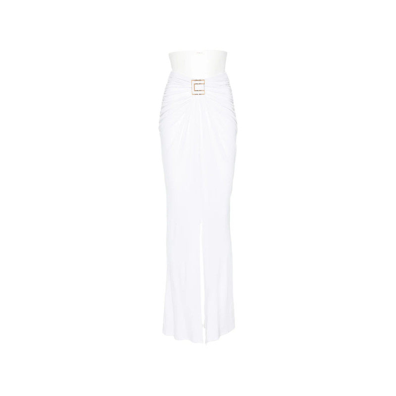 Elisabetta Franchi Logo-plaque Ruched Maxi Skirt