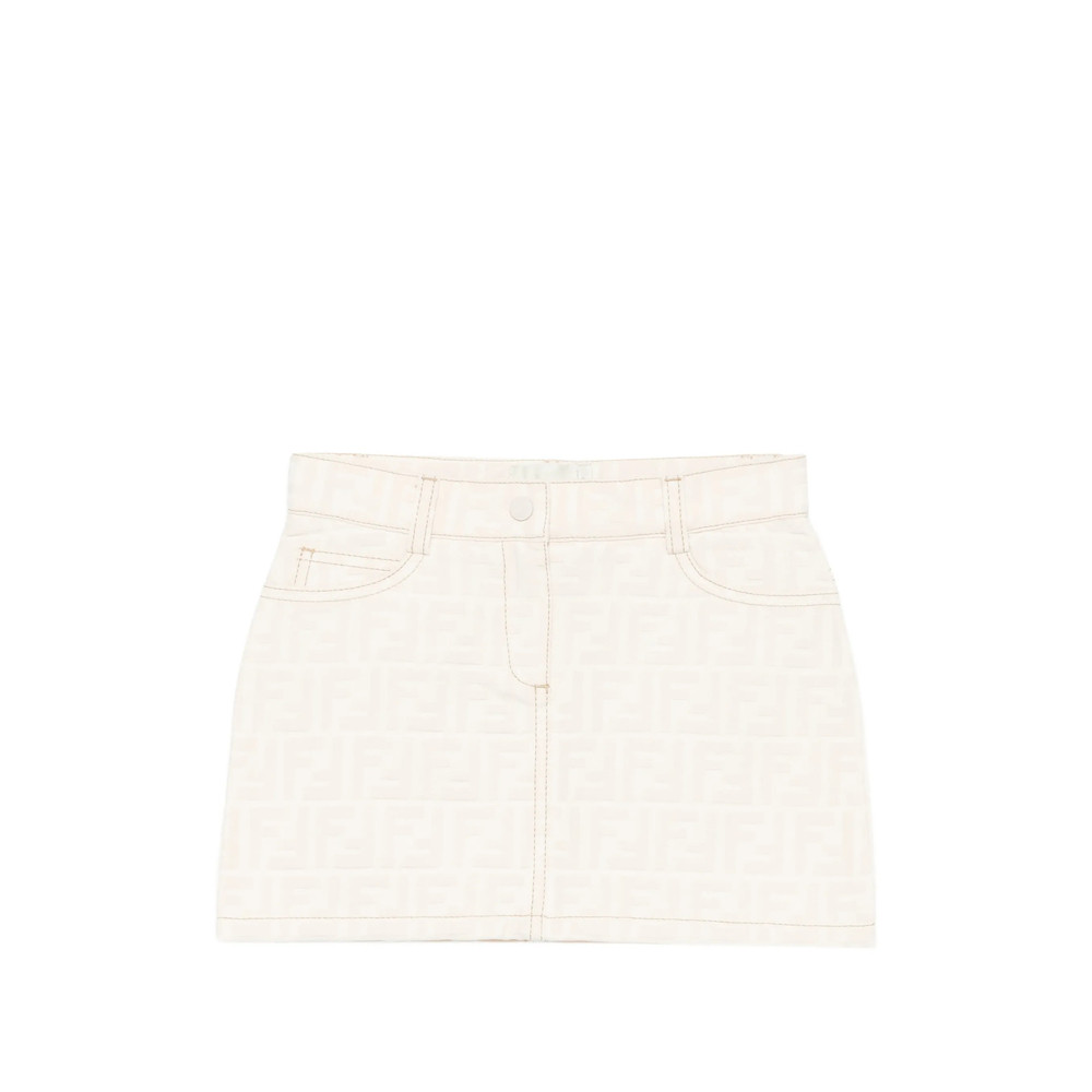 Fendi FF Logo-embossed Skirt