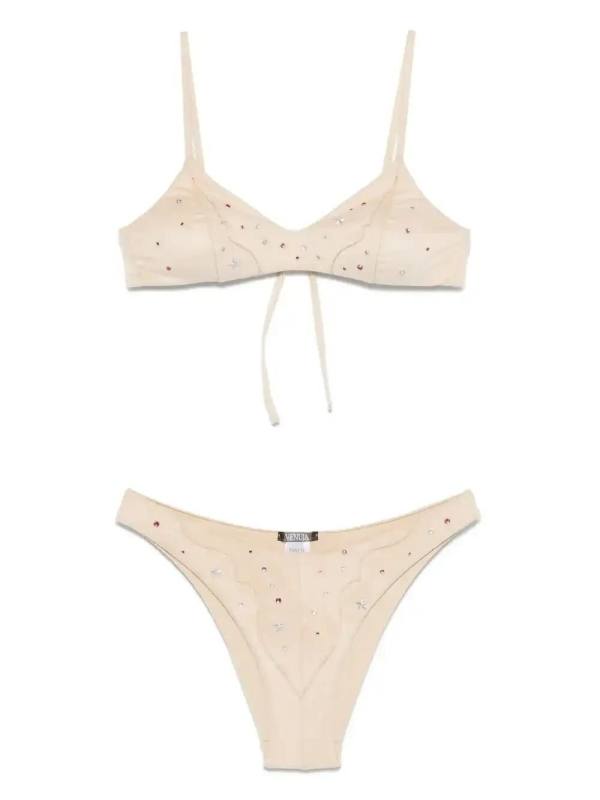 stud-embellished bikini