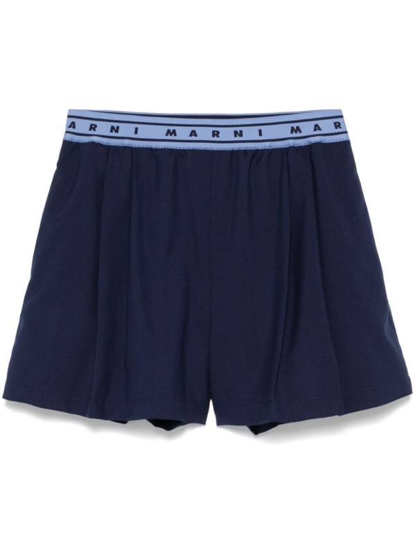 pleated shorts