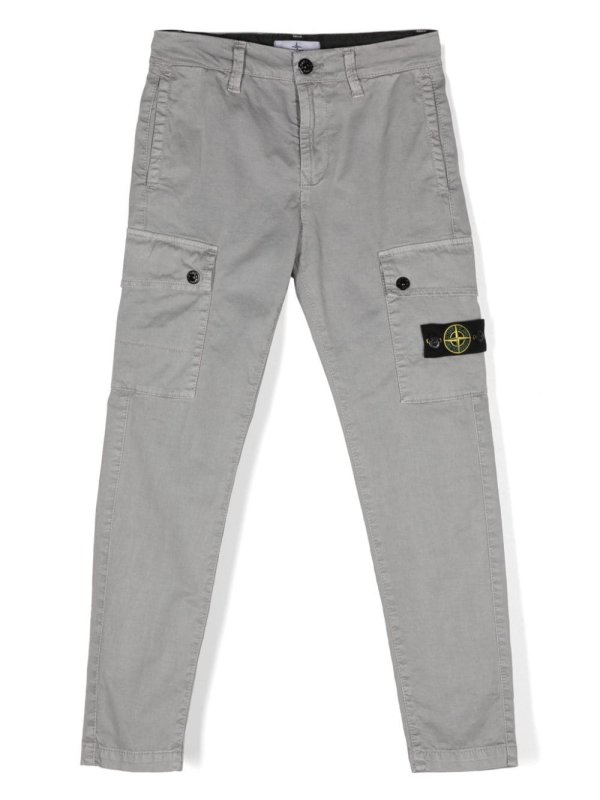 Compass-badge cargo pants