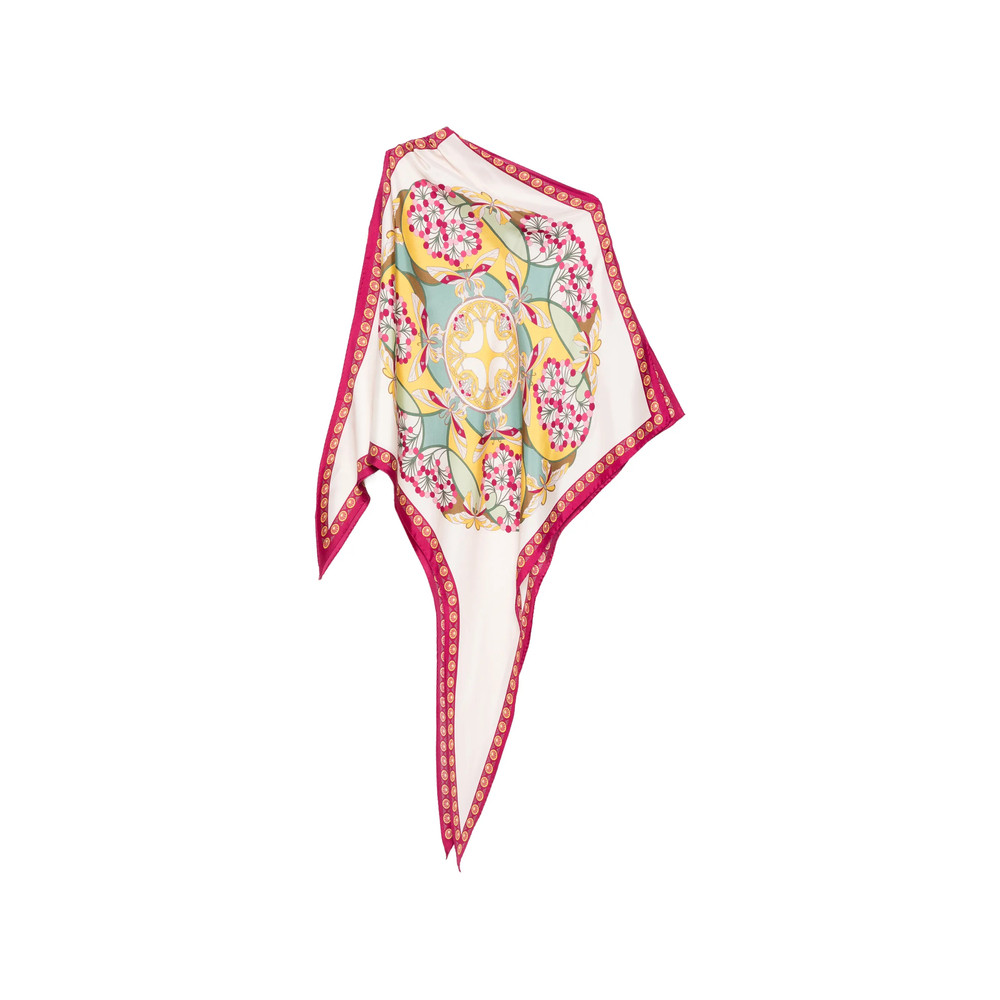 La Double J Graphic-print Silk Shawl