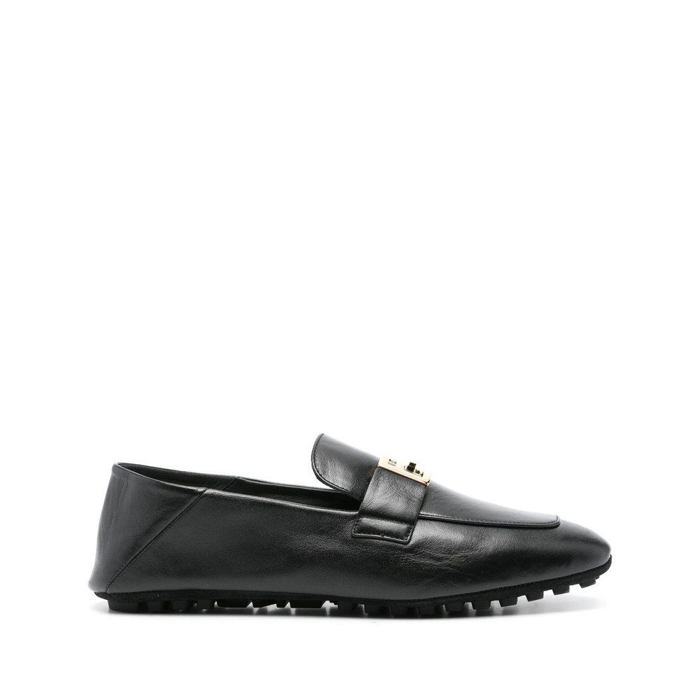 Fendi Baguette Leather Loafers