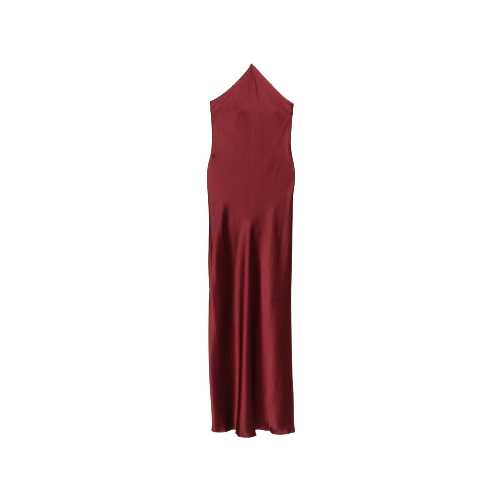 Staud Cadence Beaded-halterneck Maxi Dress