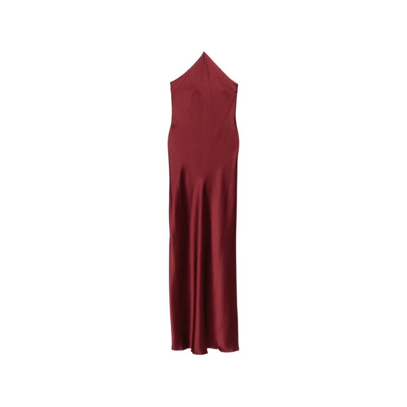 Staud Cadence Beaded-halterneck Maxi Dress