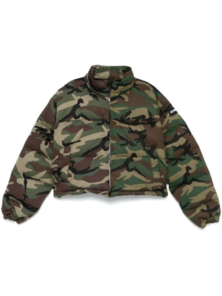 camouflage puffer jacket