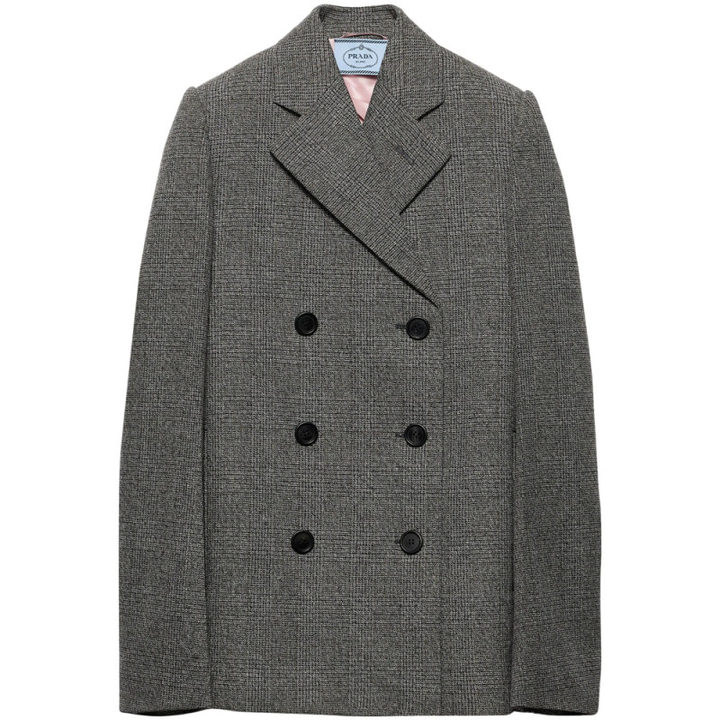 Prada Prince Of Wales Checked Blazer