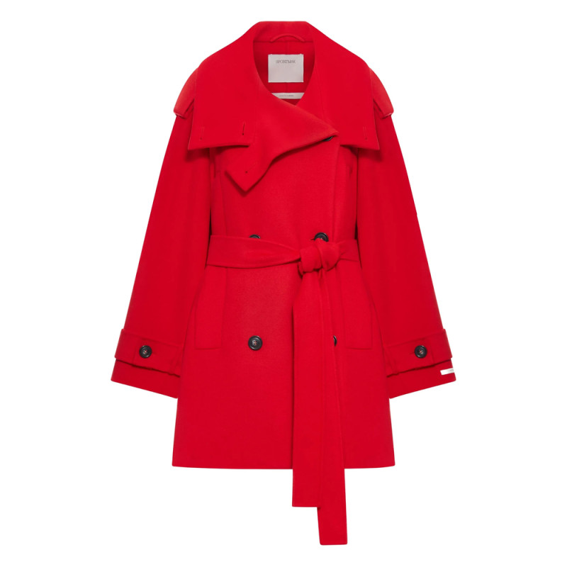 Sportmax Belted Double-breasted Trench Coat
