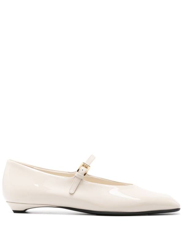 patent-leather ballet flats