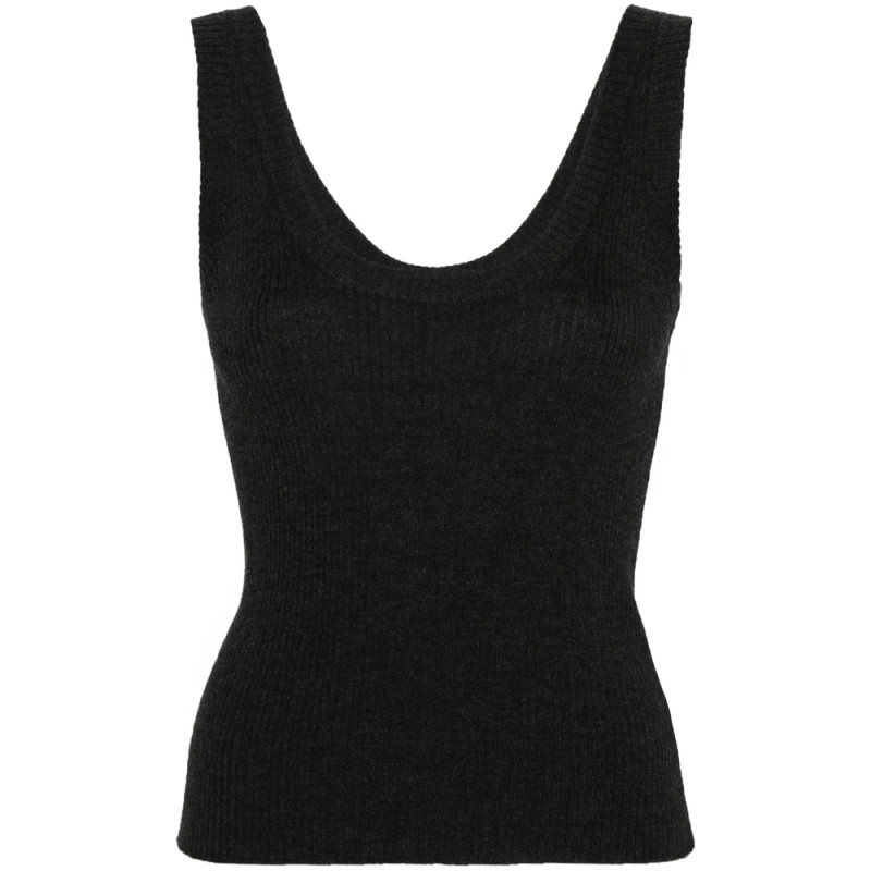 Brunello Cucinelli Monili-chain Ribbed-knit Top