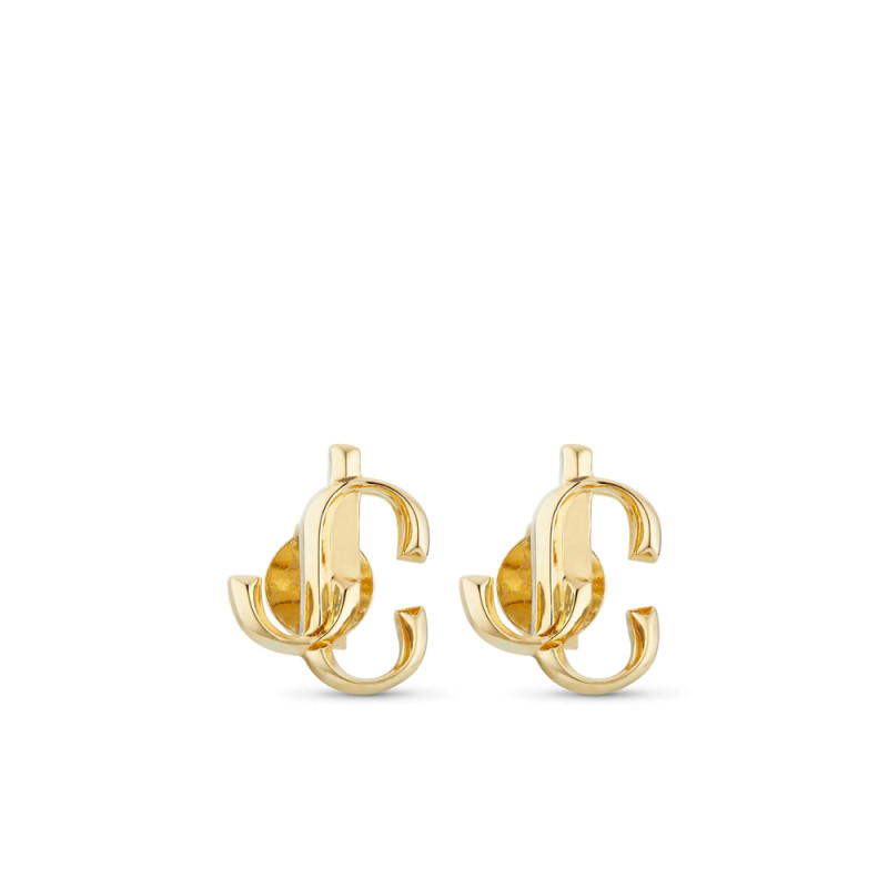 Jimmy Choo Logo-lettering Stud Earrings