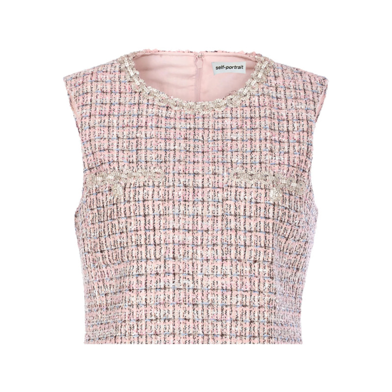 Self-portrait Crystal-embellished Dress