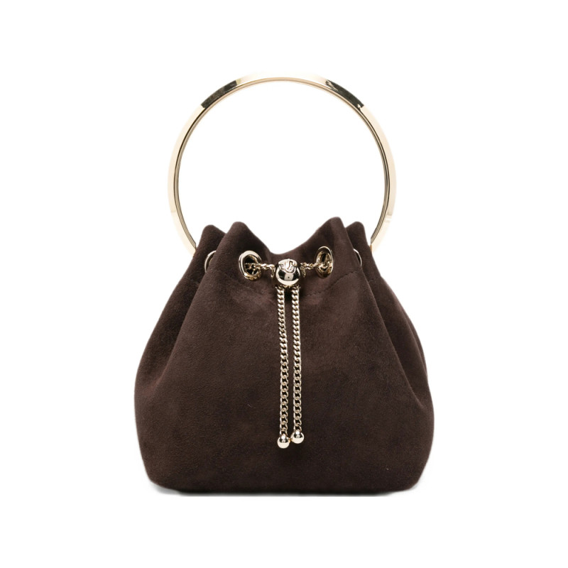 Jimmy Choo Bon Bon Suede Bucket Bag