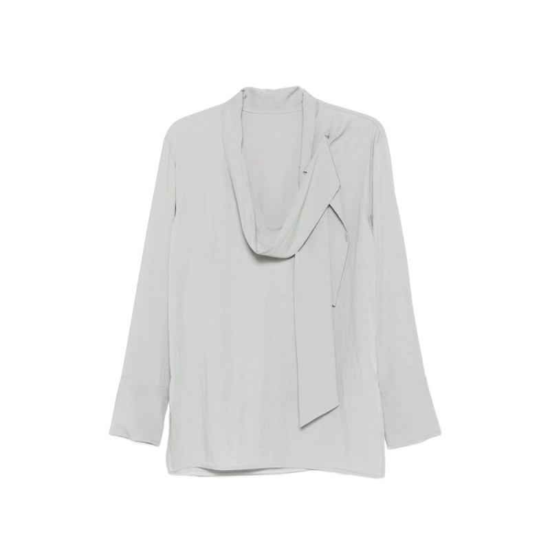 System Tie-neck Blouse