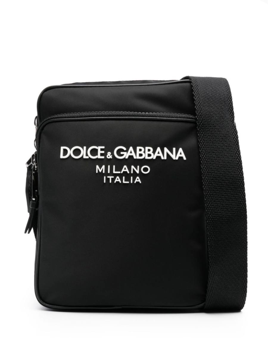 logo-lettering cross body bag