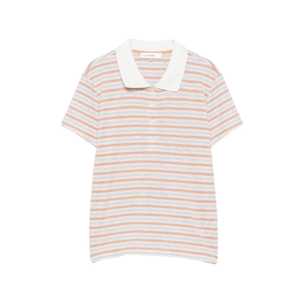 Frame Striped-pattern Polo Shirt