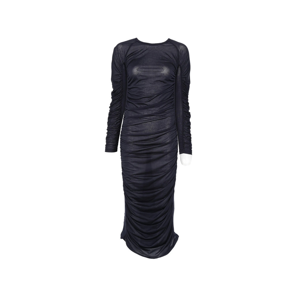 Jw Anderson Ruched Long-sleeve Midi Dress
