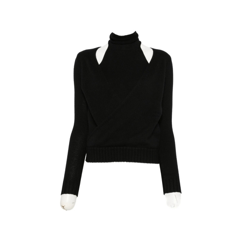 Gimaguas Cut-out Wrap-style Sweater