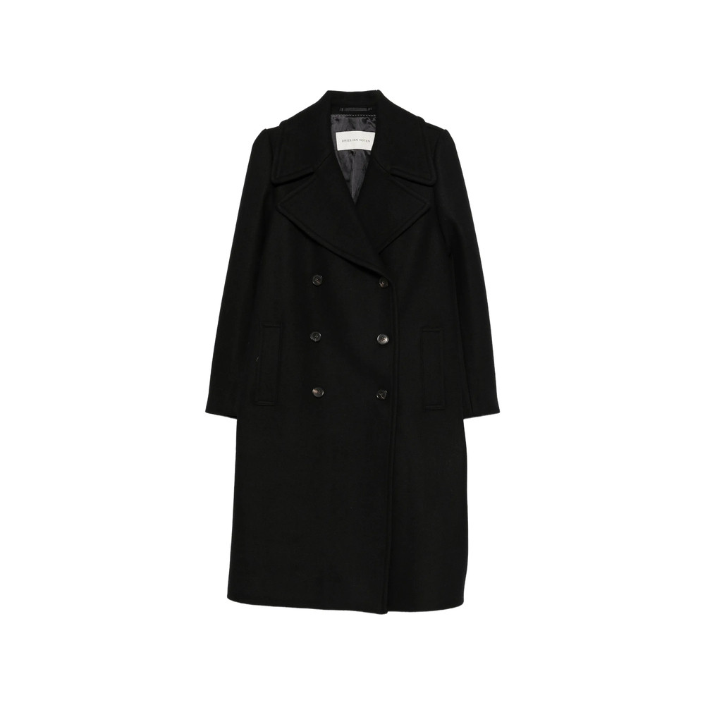 Dries Van Noten Double-breasted Button-belted Coat