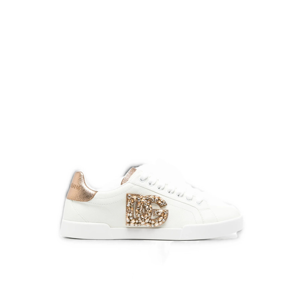 Dolce & Gabbana Crystal-embellished DG Logo Sneakers