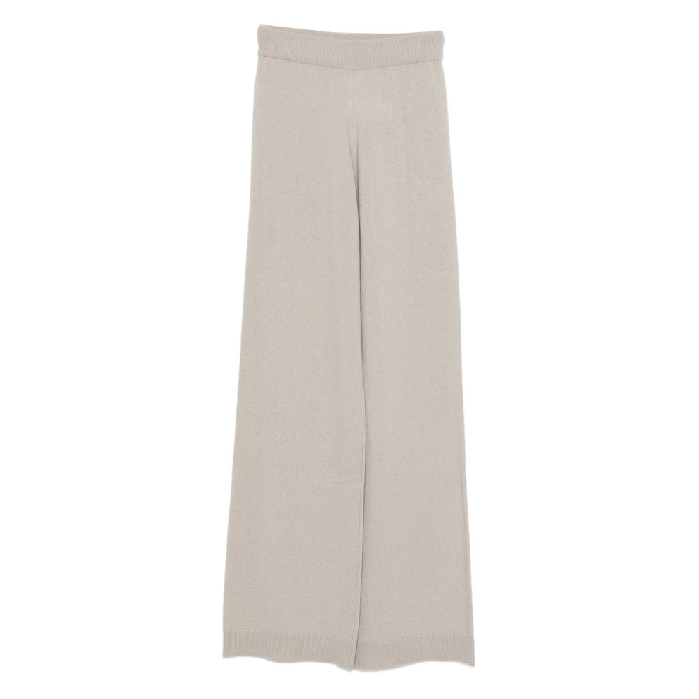Allude Elasticated-waistband Wool-blend Trousers