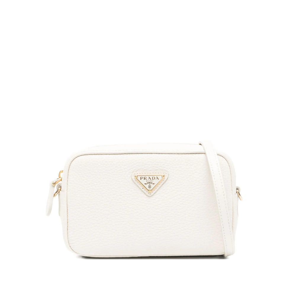 Prada Logo Plaque Satchel