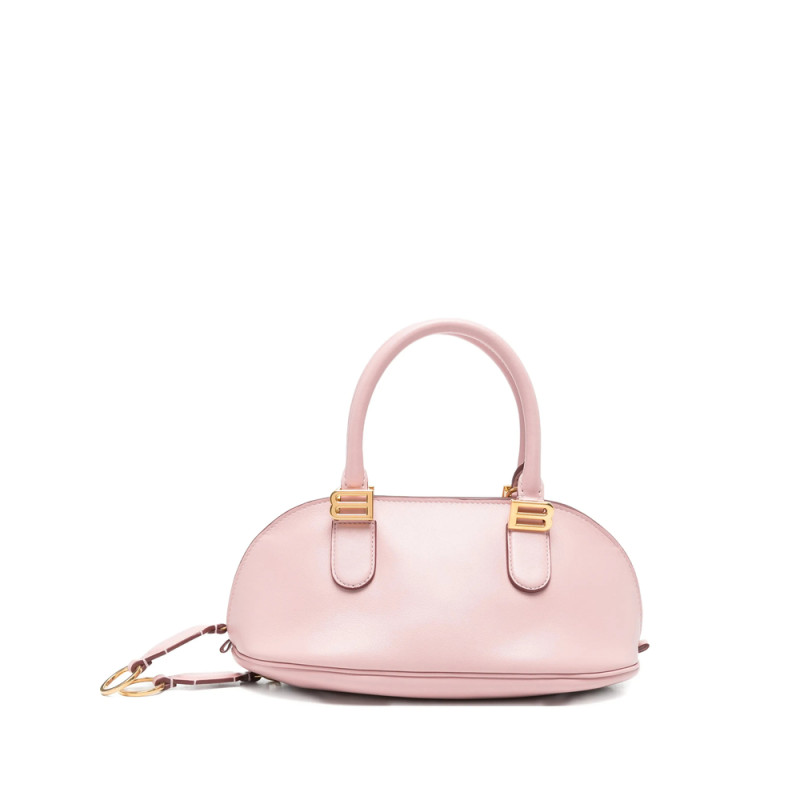 Balenciaga Mini Bolero B-logo Leather Tote Bag