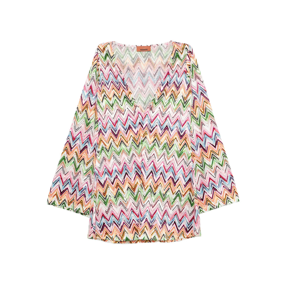 Missoni V-neck Zig-zag Mini Dress