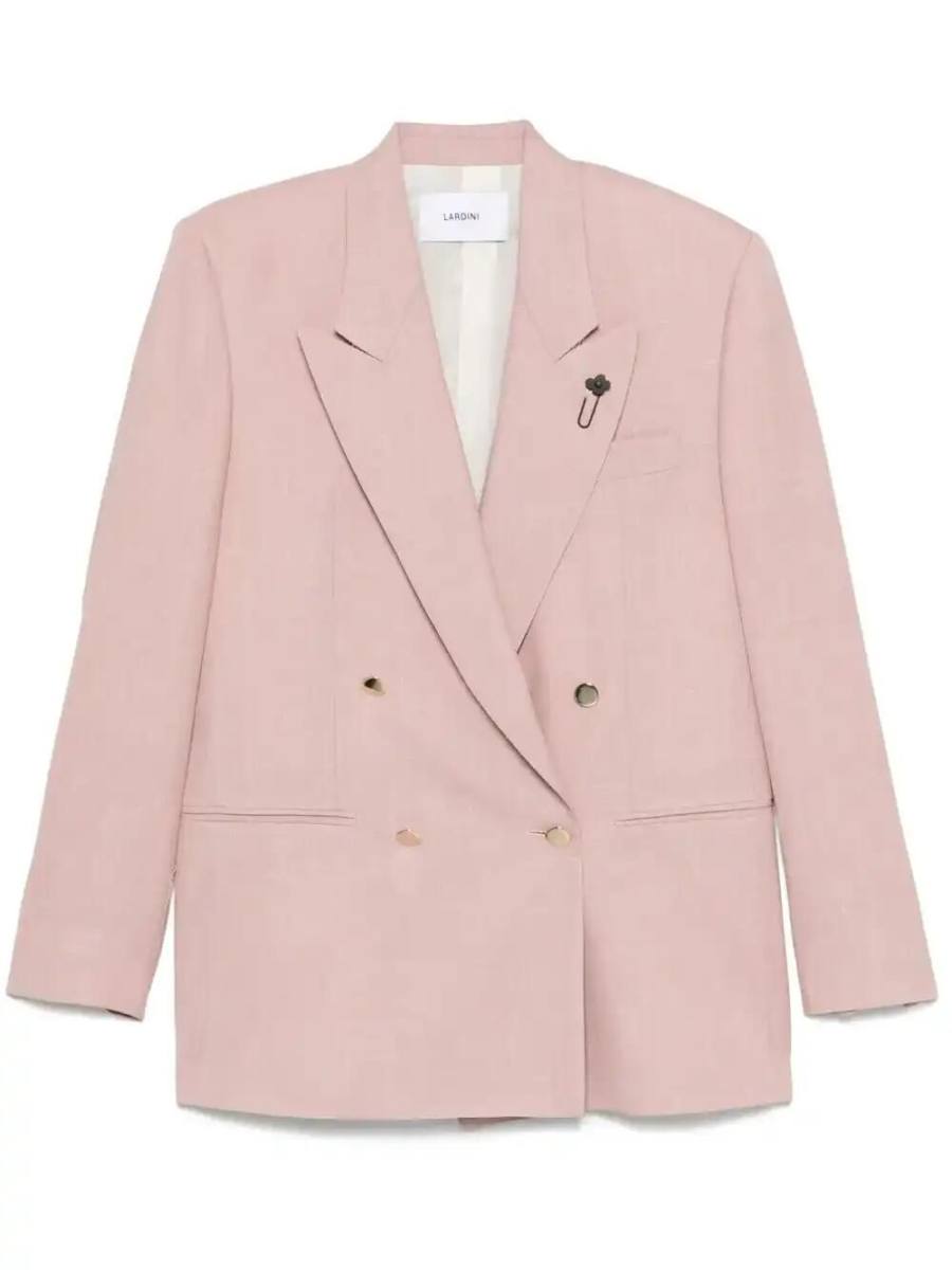brooch-detail blazer