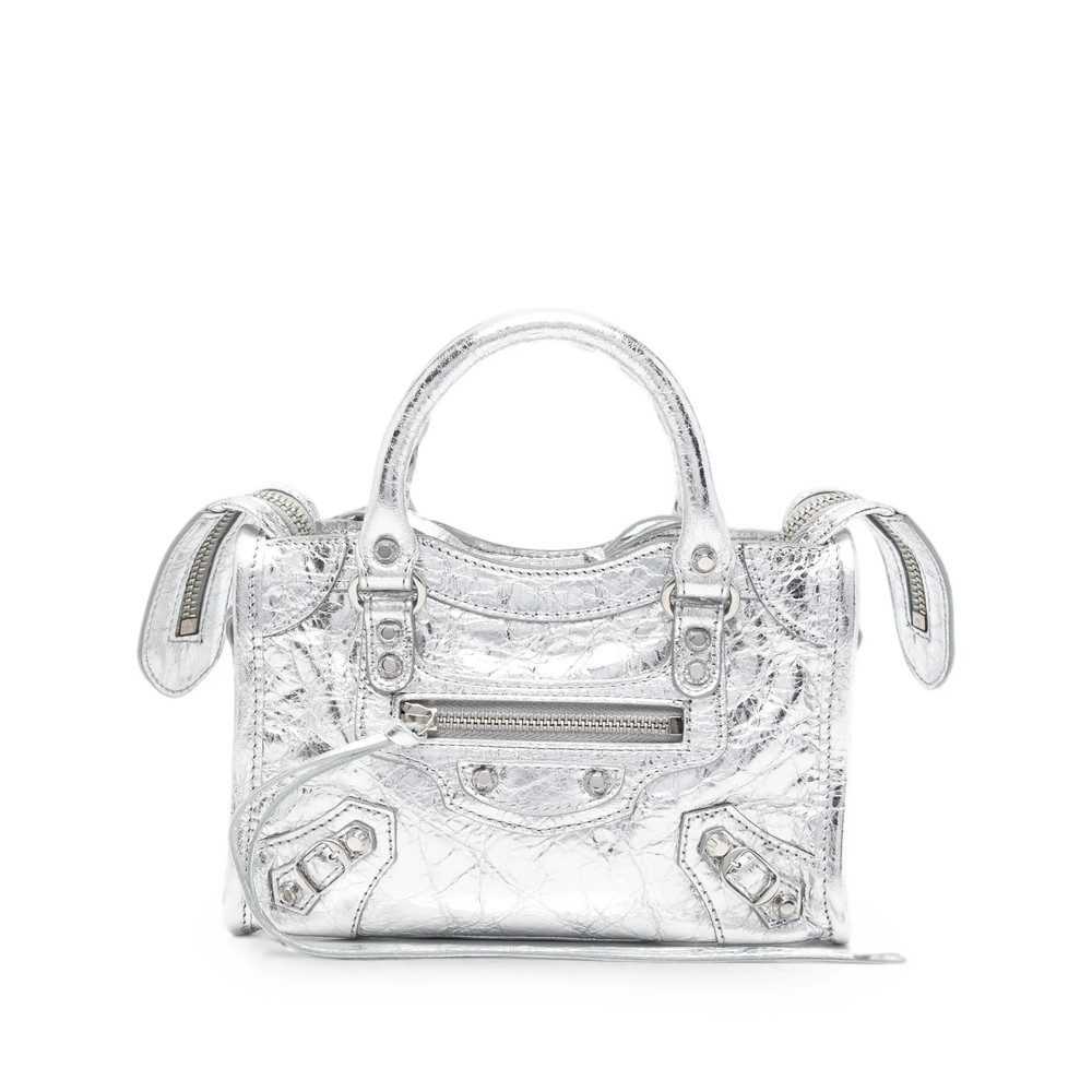 Balenciaga Nano Le City Metallic Tote Bag