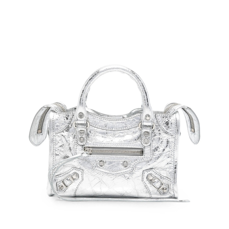Balenciaga Nano Le City Metallic Tote Bag