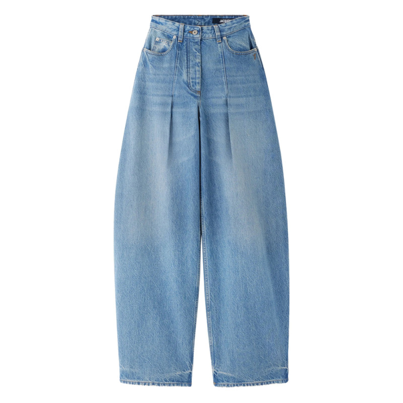 Jacquemus Le De-Nîmes Ovalo Pleated Jeans