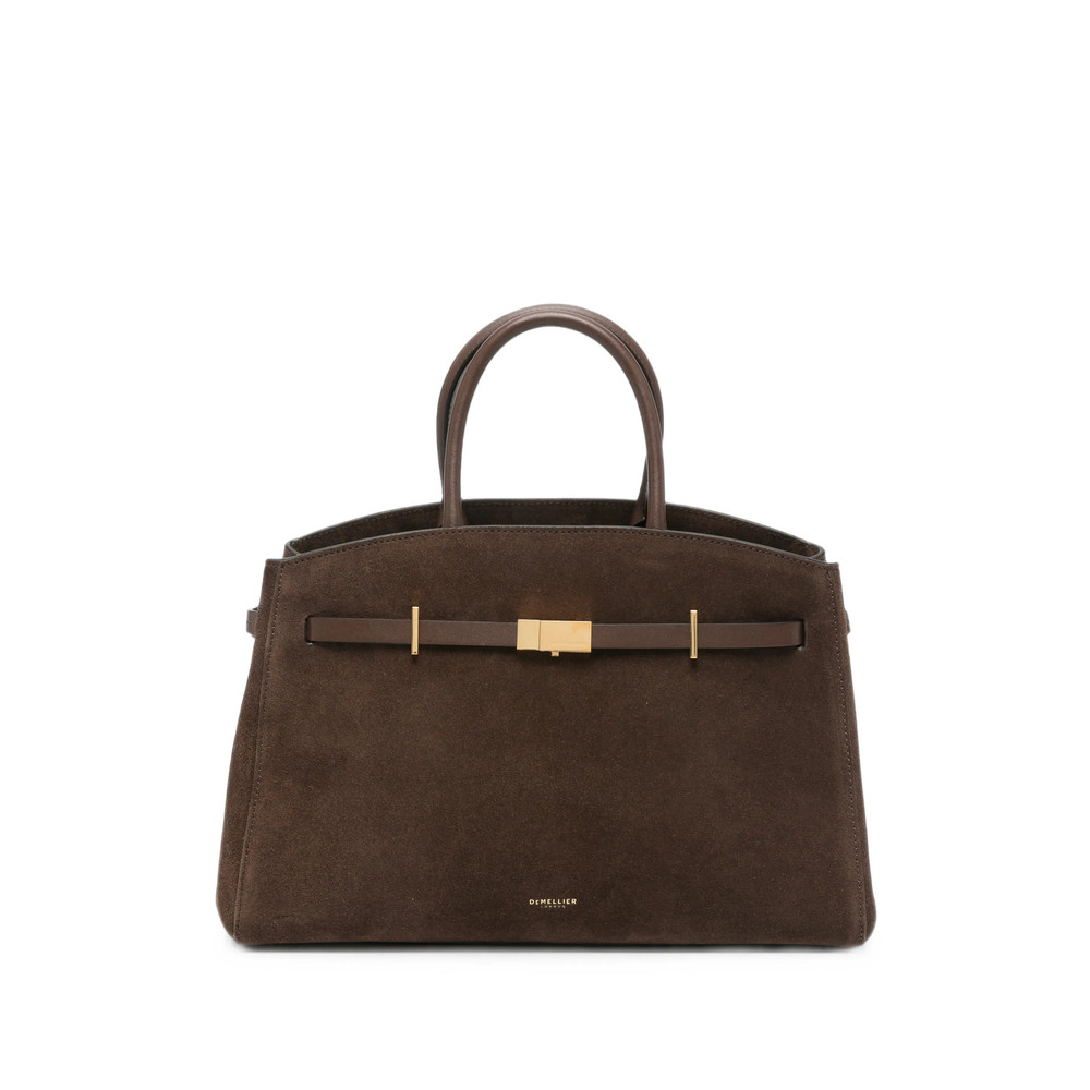 Demellier The Midi Hudson Suede Tote Bag
