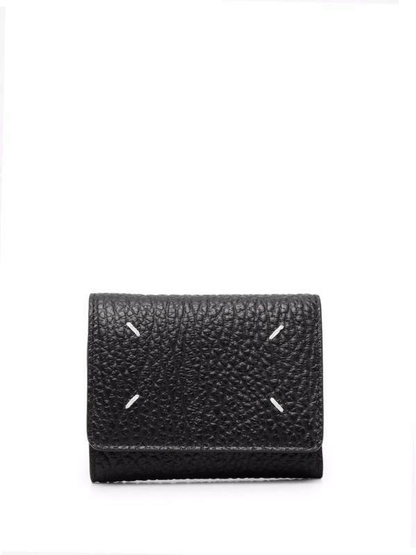 four-stitch leather wallet