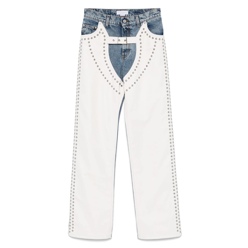 Stella Mccartney Studded Straight-leg Jeans
