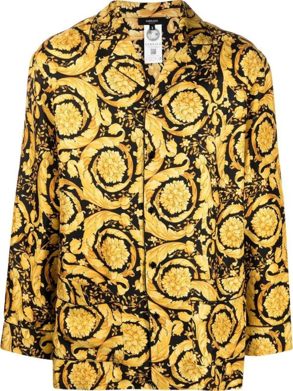 Barocco silk pajama top