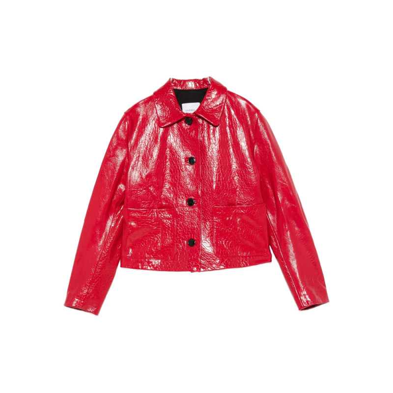 Cassell Embossed-effect Leather Jacket