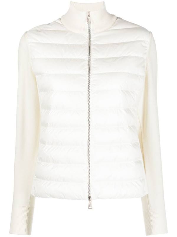 quilted padded cardigan